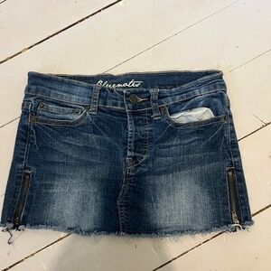 Bluenotes Women's Denim Jean Mini Skirt - Dark Blue